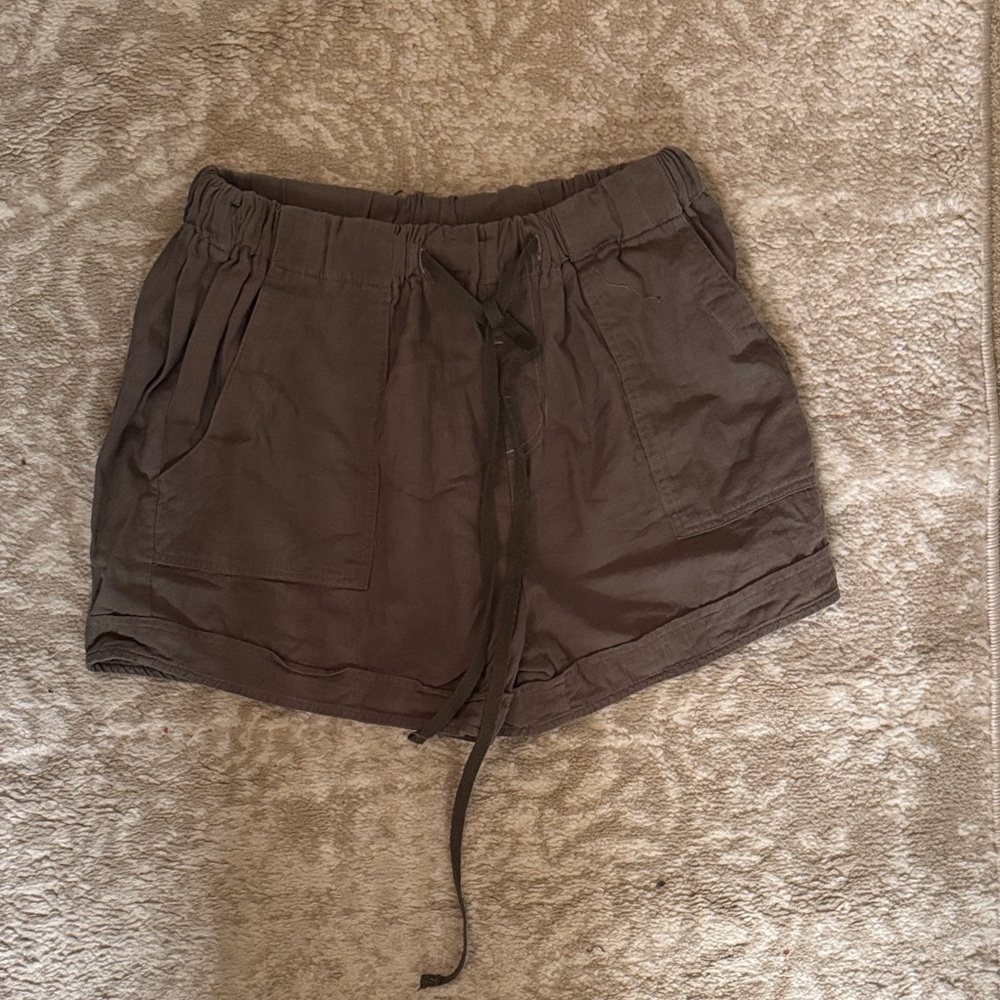 Casual Green Women's Shorts